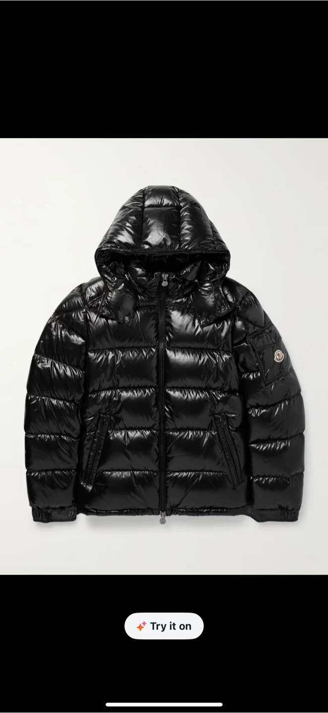 Moncler Black Padded Down Jacket