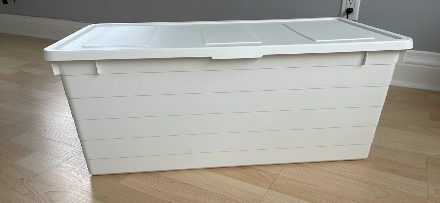 2 IKea  Storage Box with Lid, White