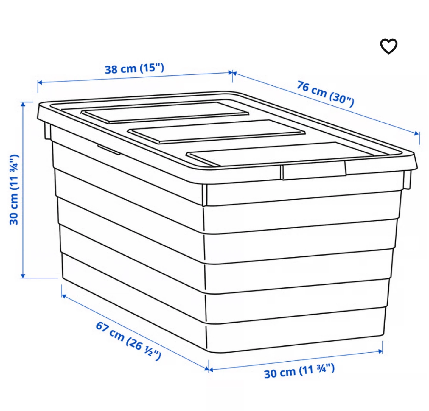 2 IKea  Storage Box with Lid, White - photo 2