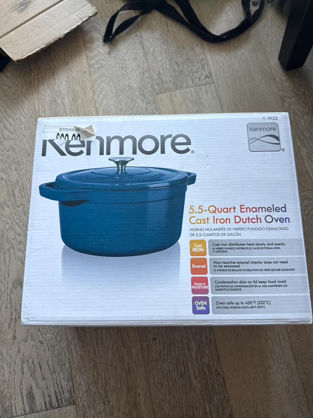 New Kenmore 5.5-Quart Enameled Cast Iron Dutch Oven
