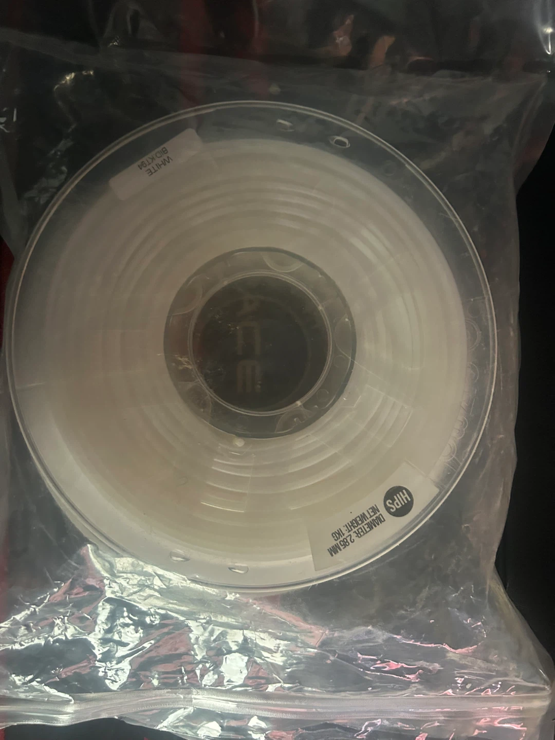 HIPS White 3D Printer Filament