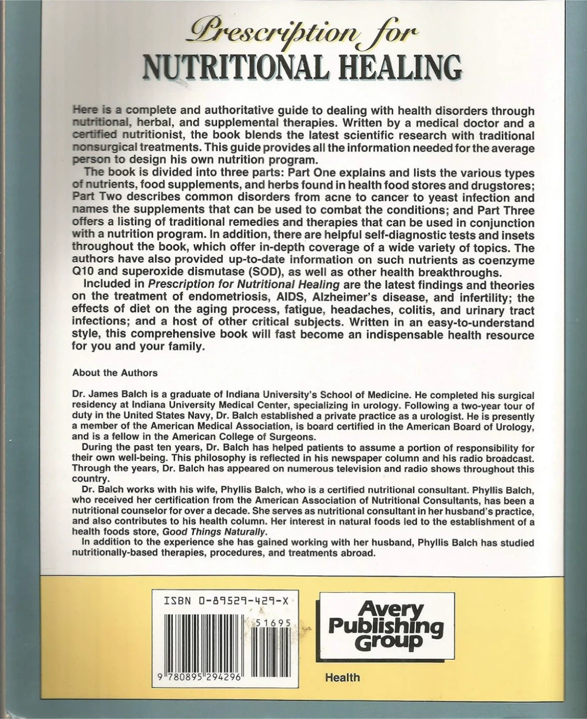 Prescription for Nutritional Healing - photo 2