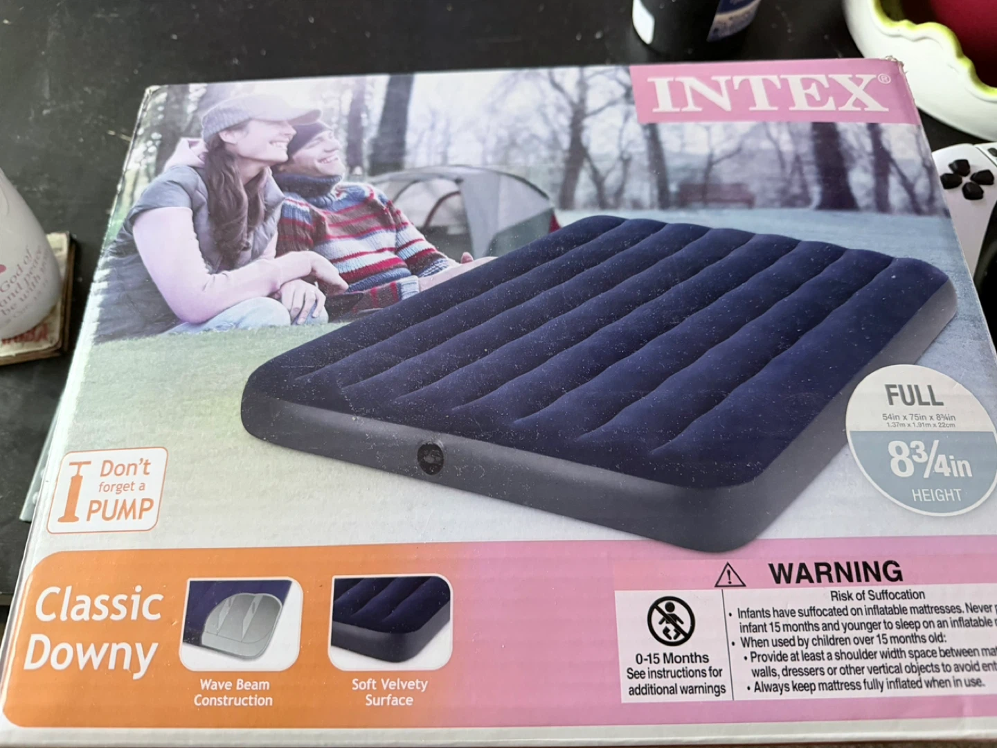 Intex Classic Downy Full Air Mattress - New in Box!