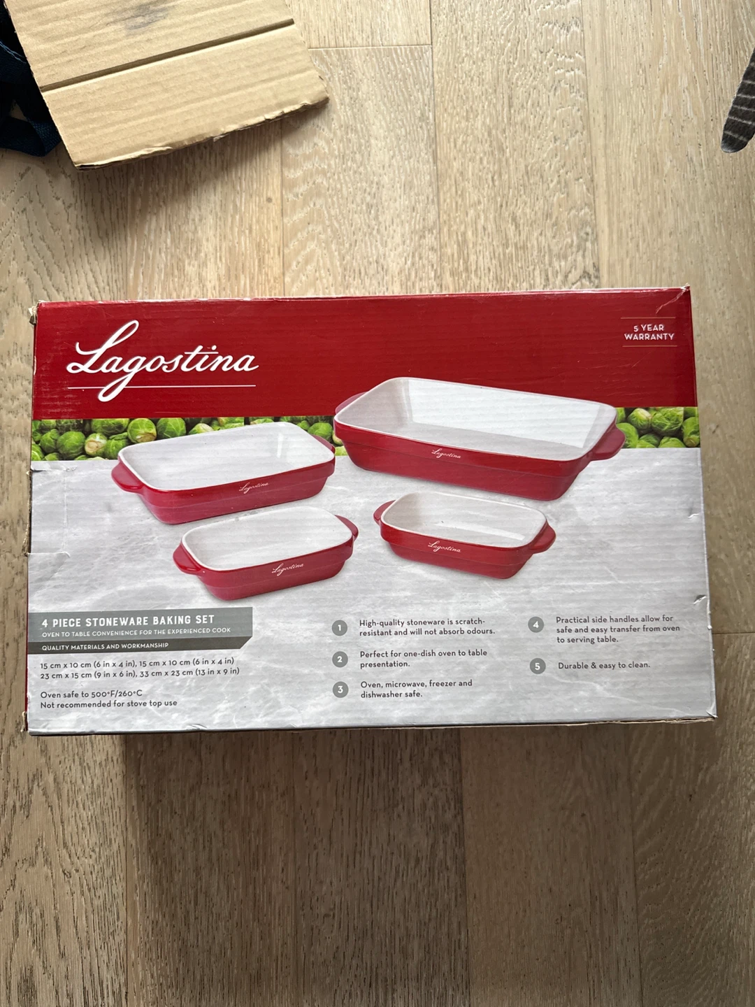 Lagostina 4-Piece Stoneware Baking Set - New - photo 2
