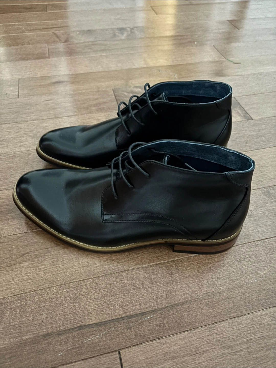 Zriang Black Leather Chukka Boots - photo 2