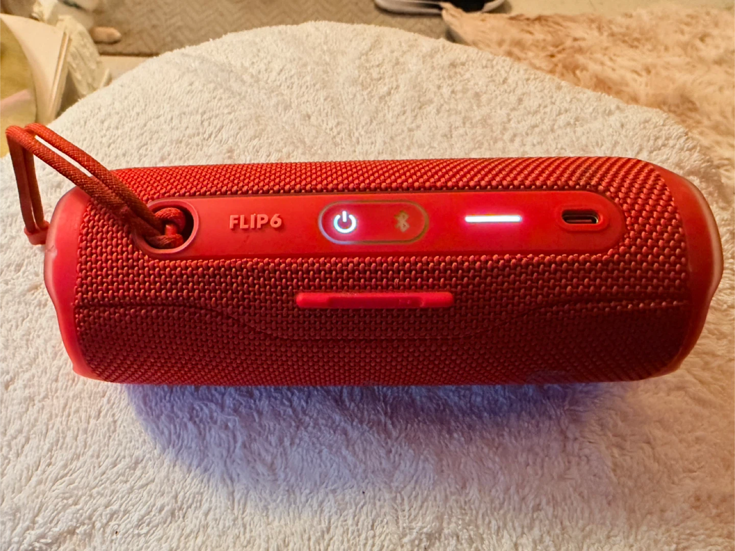 JBL Flip 6 Red Portable Bluetooth Speaker - photo 3