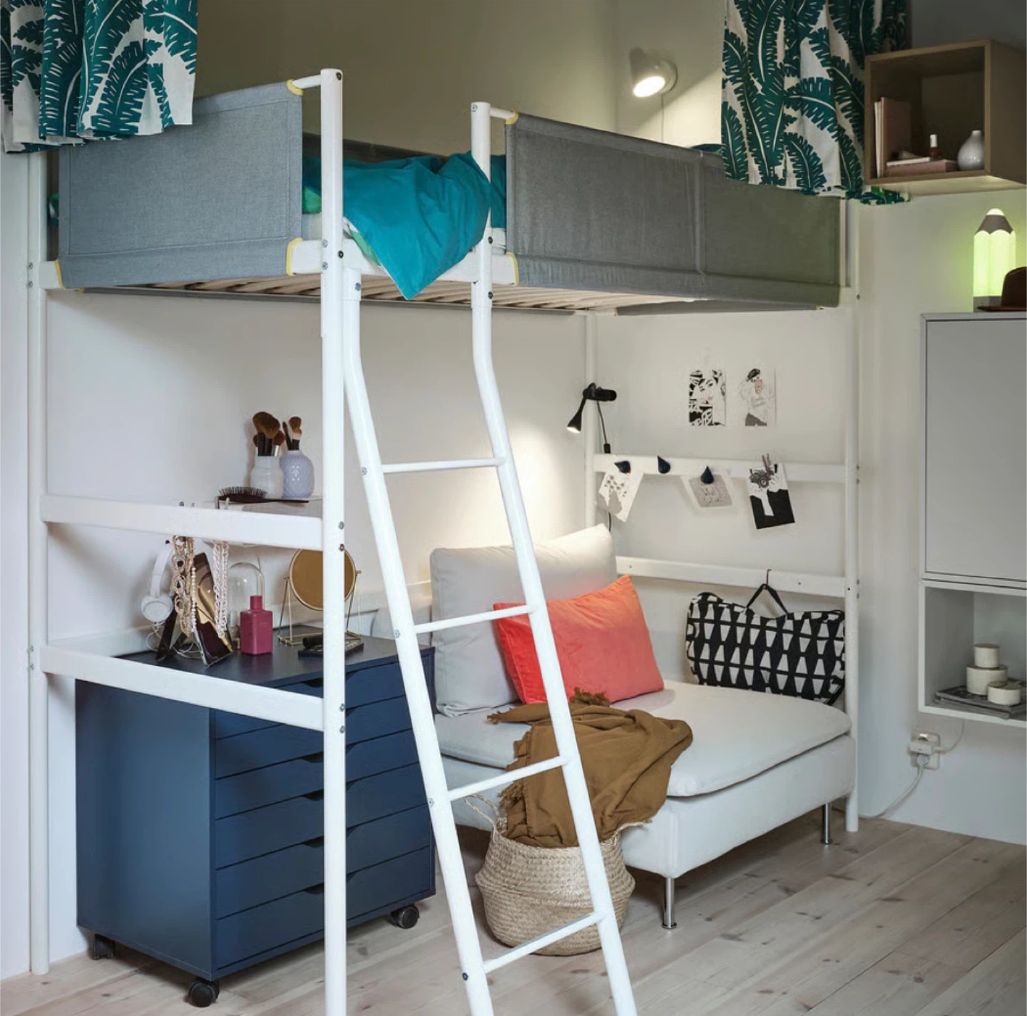 IKEA Småstad Loft Bed Frame with Desk - photo 4
