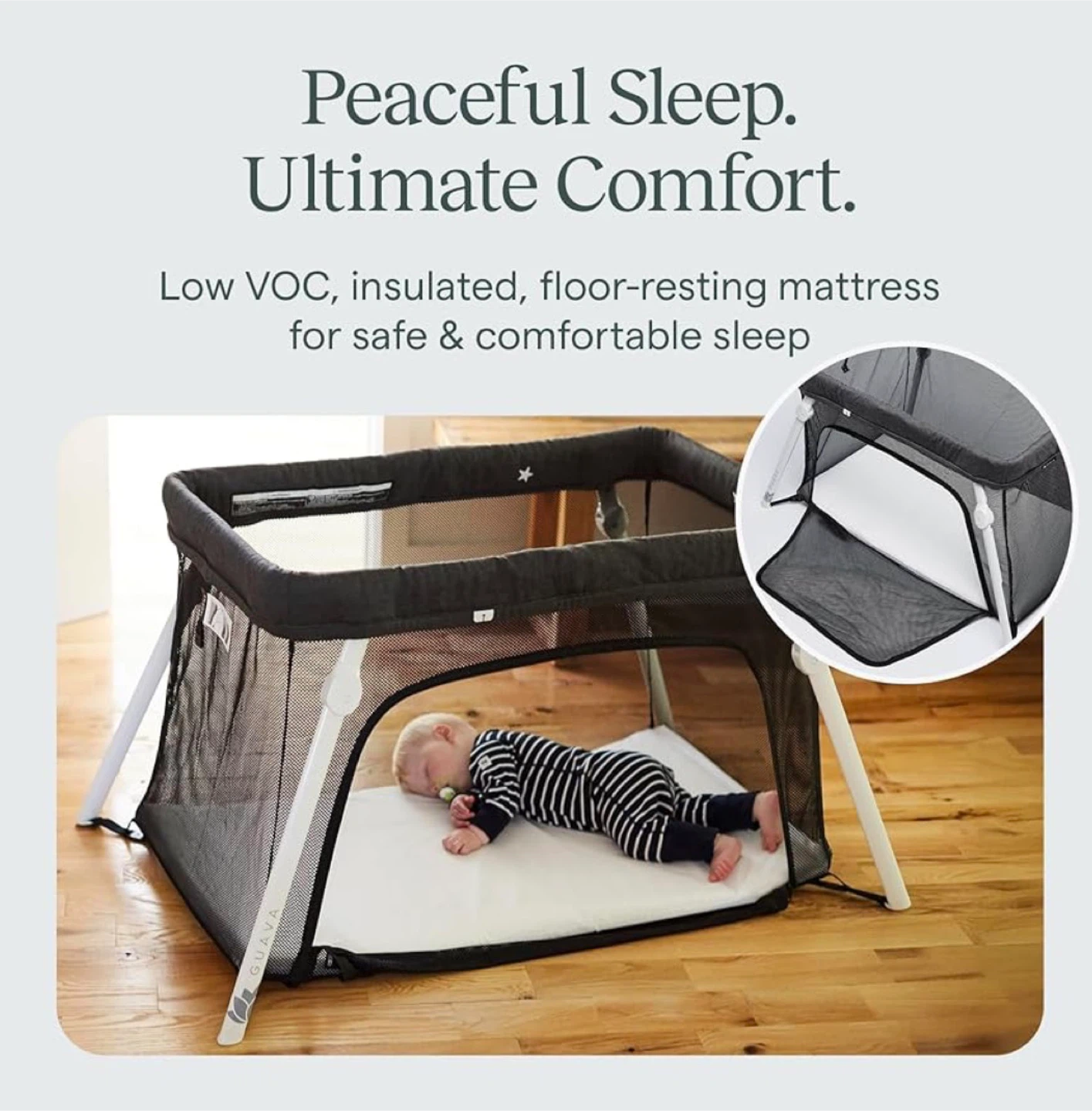 Guava Family Lotus Travel Crib - Lightweight & Portable - photo 4