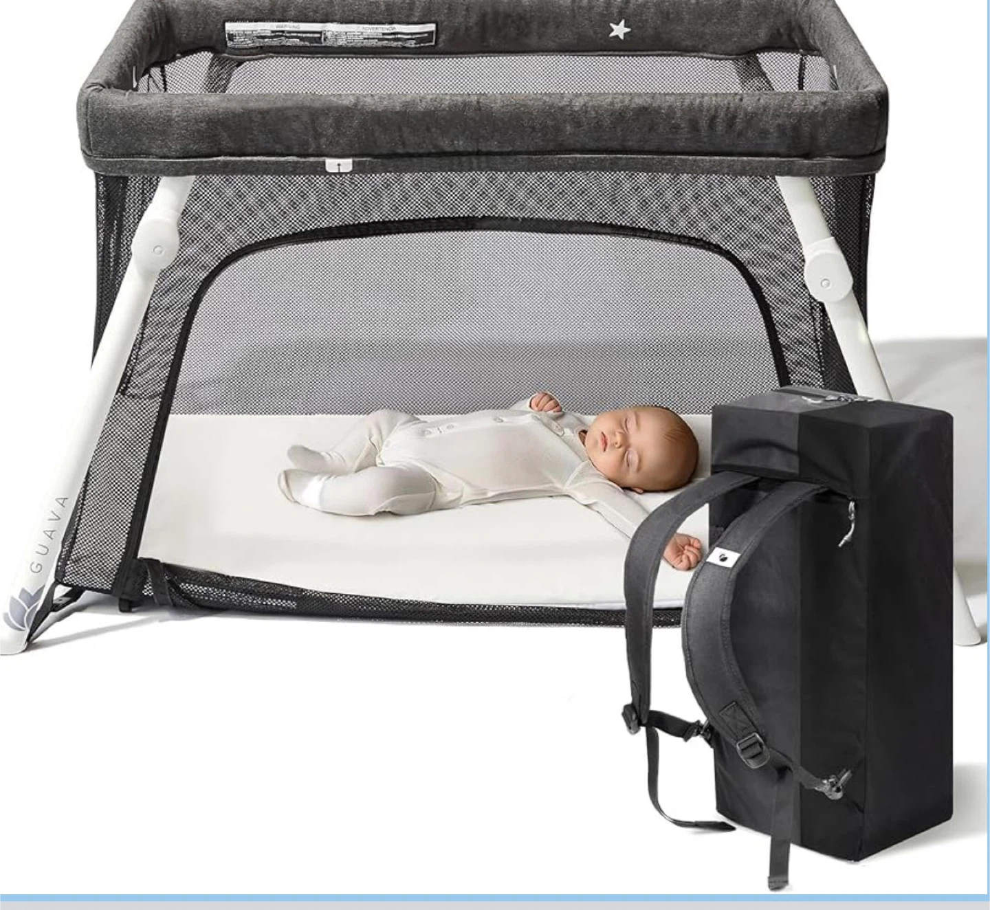 Guava Family Lotus Travel Crib - Lightweight & Portable