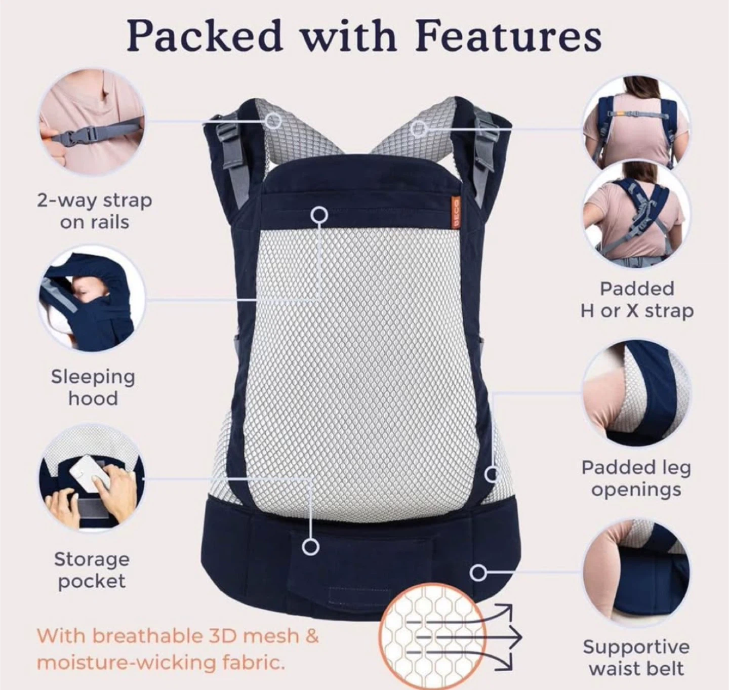 Beco Toddler Carrier - 20-60 lbs