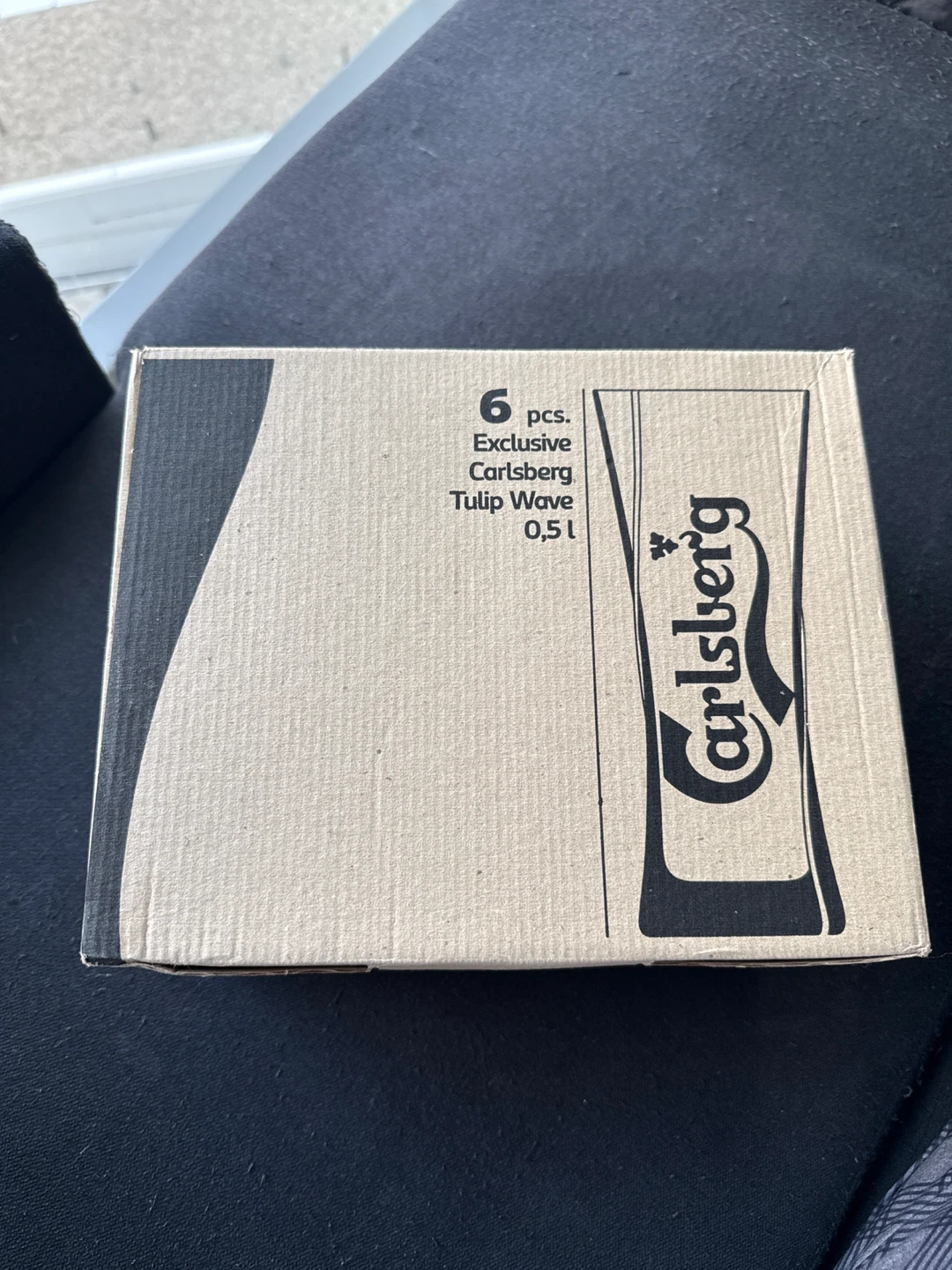 Carlsberg Tulip Wave Beer Glasses (6)