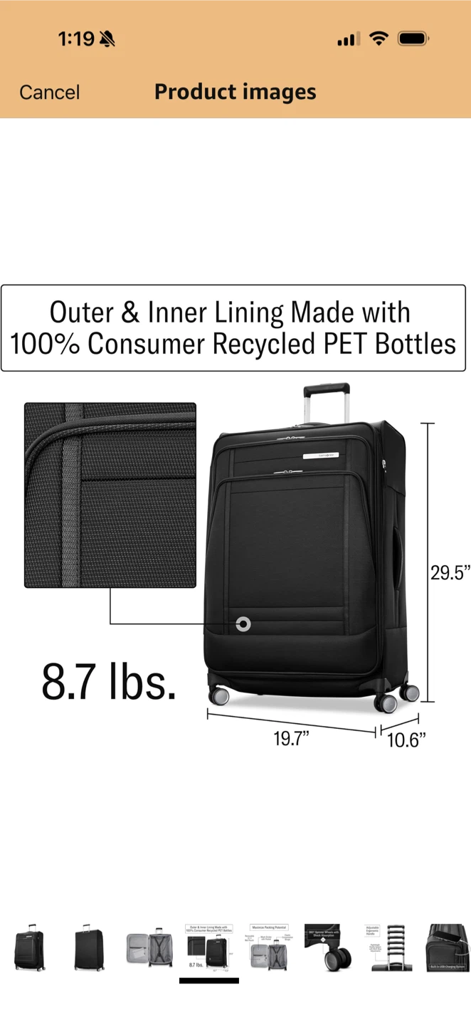 Samsonite Freeform Carry-on Luggage - Black - photo 2