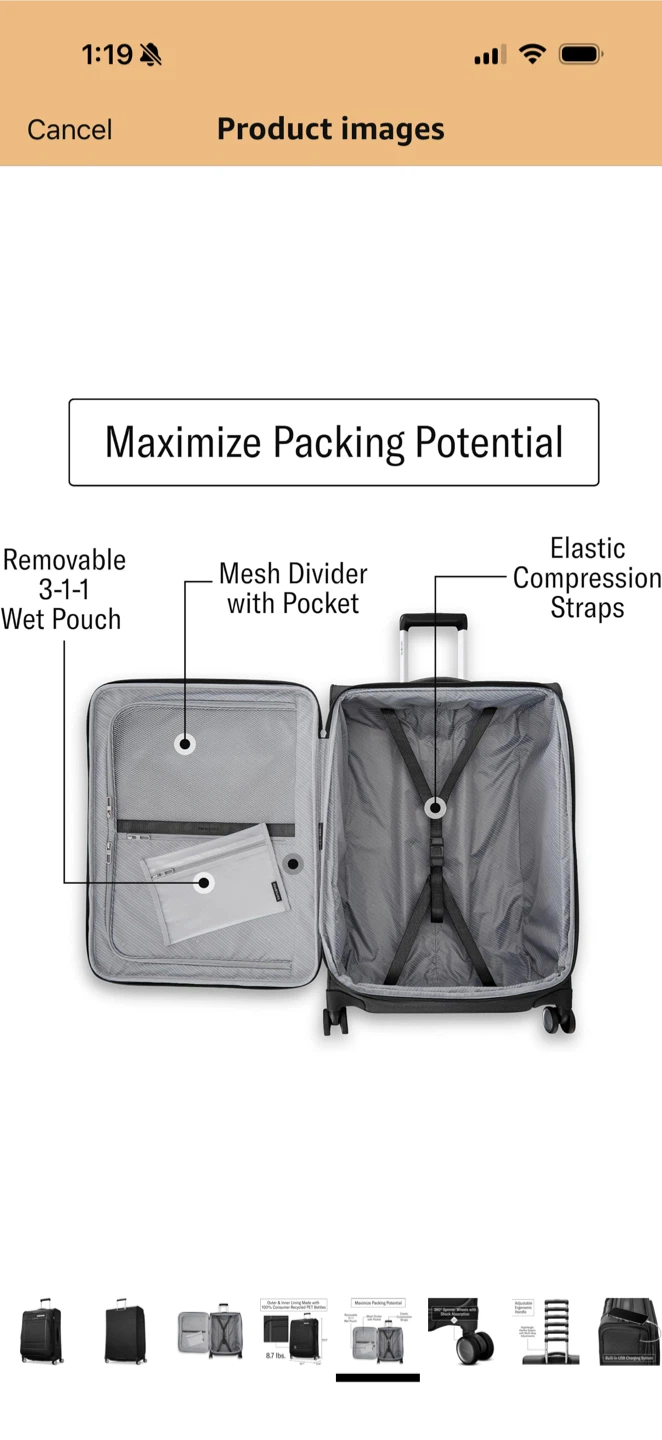 Samsonite Freeform Carry-on Luggage - Black - photo 3
