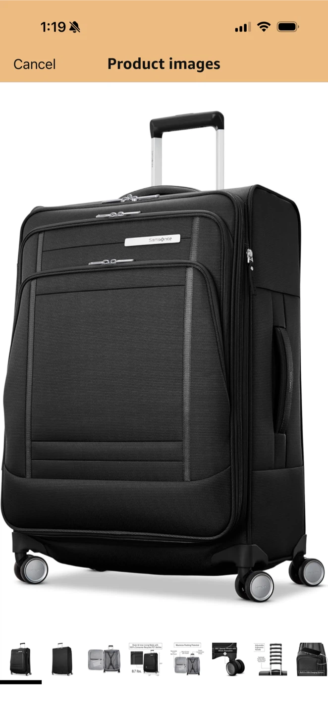 Samsonite Freeform Carry-on Luggage - Black