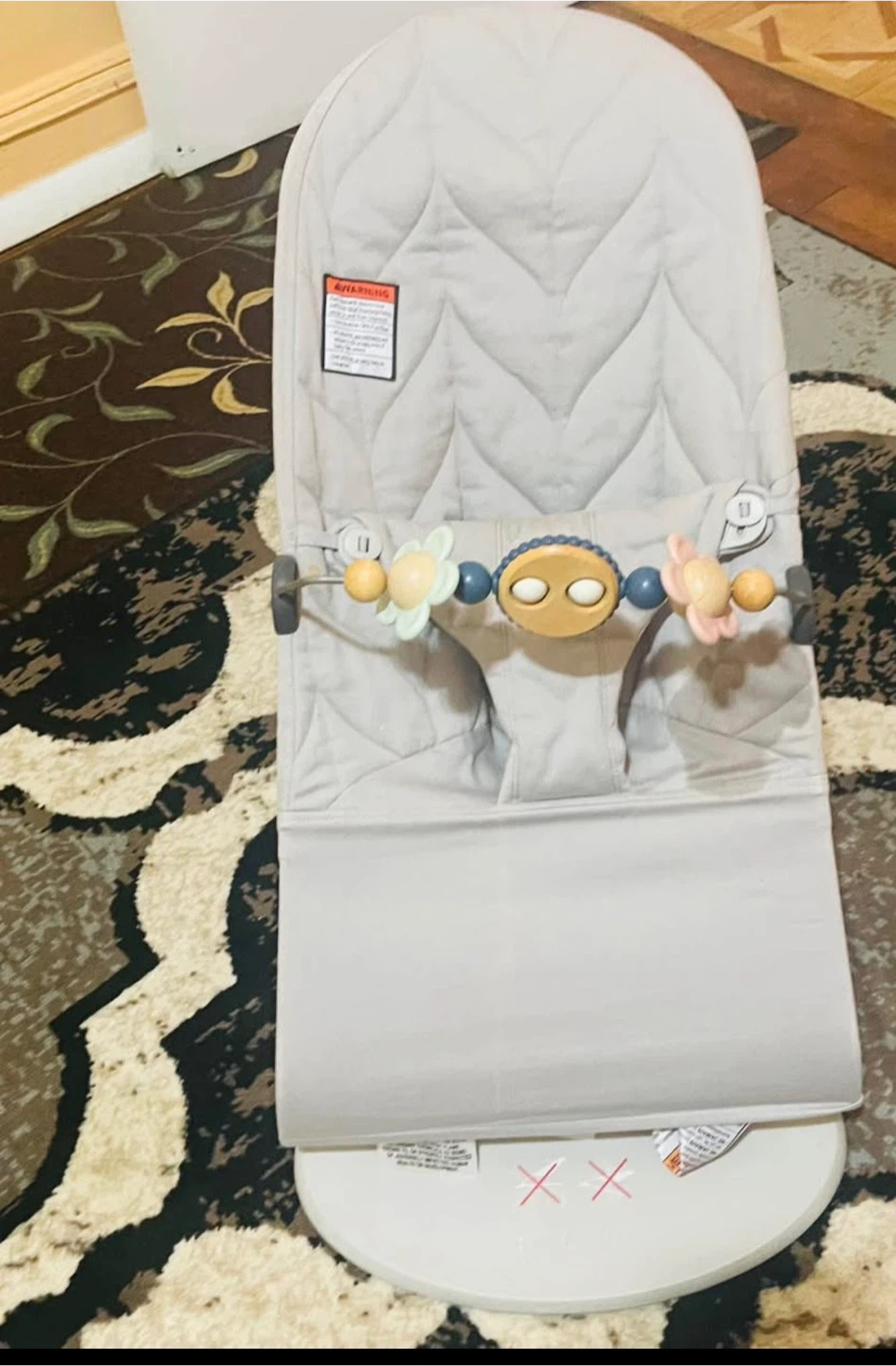 Baby Bjorn Bouncer Balance Soft - Gray  including wooden toys