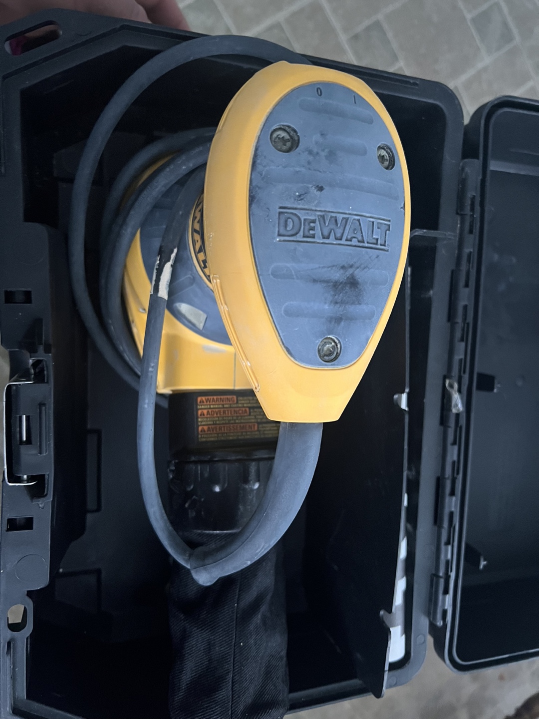 DeWalt Sander in Carrying Case
