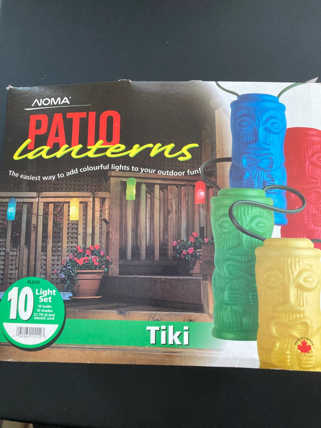 🧡 Noma Patio Tiki Lanterns - 10 Bulbs