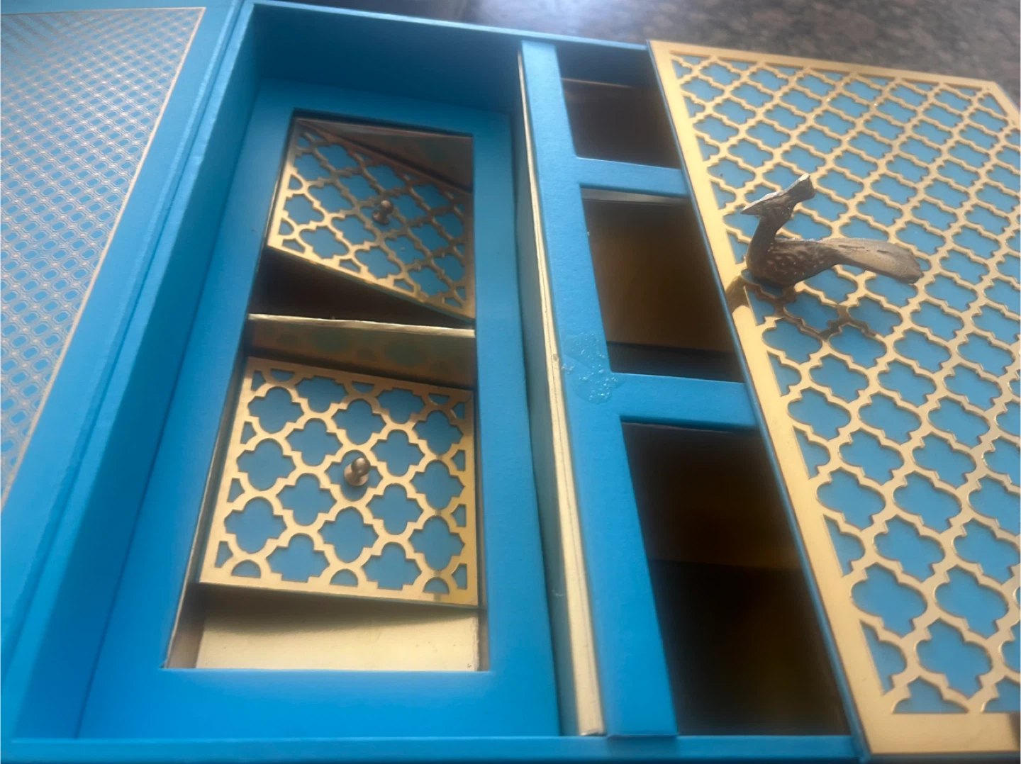 Blue & Gold Accent Cabinet - photo 4