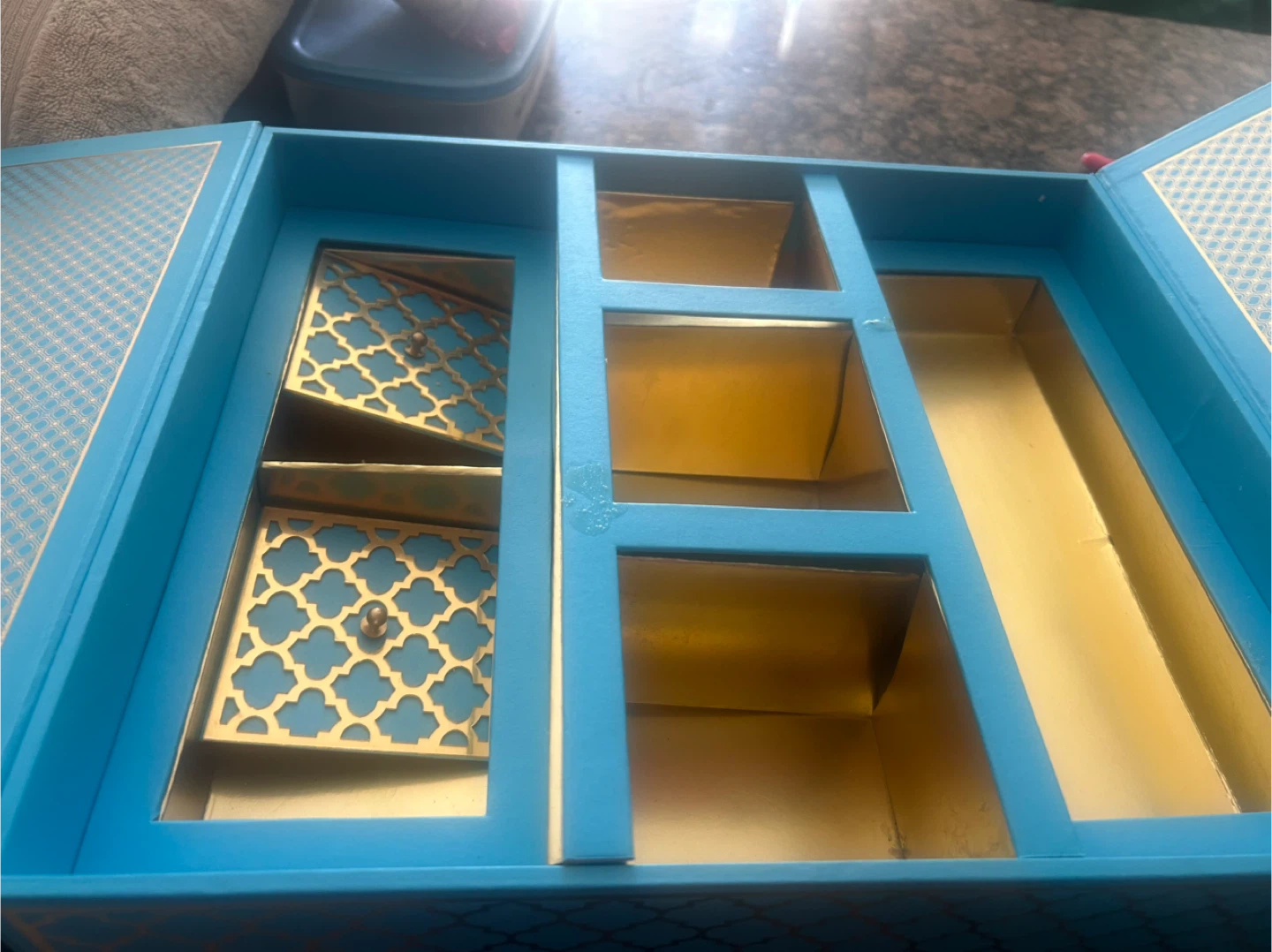 Blue & Gold Accent Cabinet - photo 5