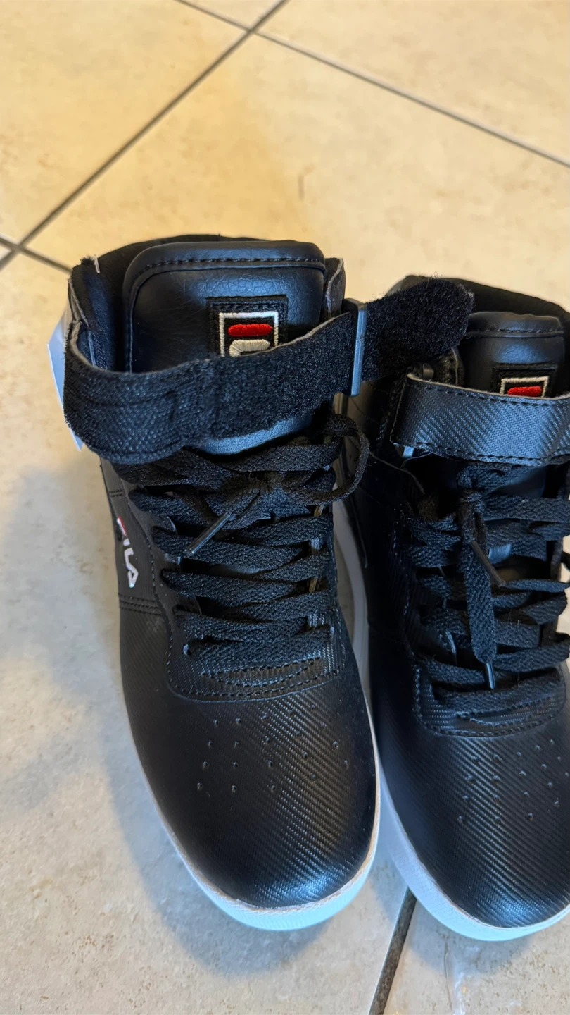 Fila Kids' Black High-Top Sneakers - Size 7