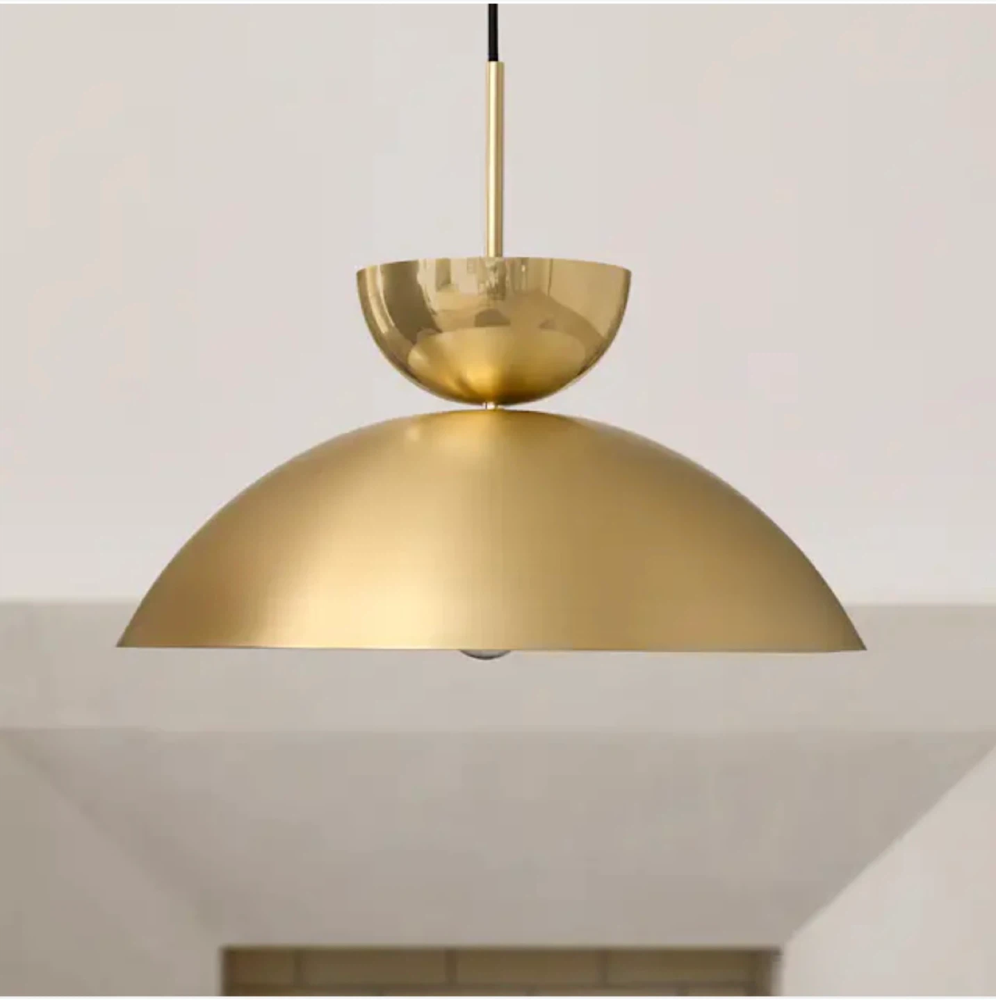Brand New Brass Pendant Light - 19" Diameter - photo 2