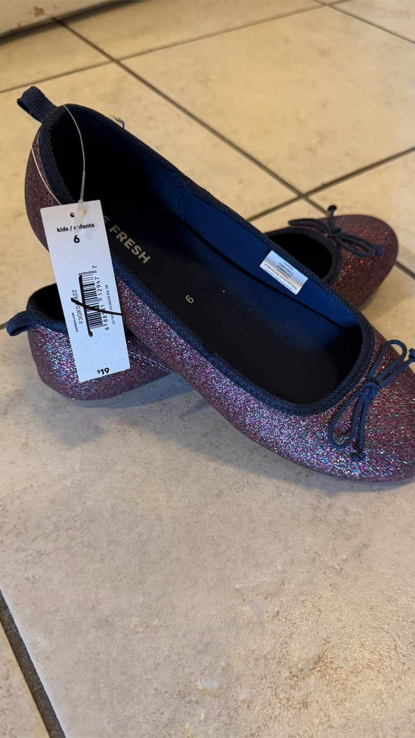 Joe Fresh Glitter Ballet Flats - Size 6 - photo 2