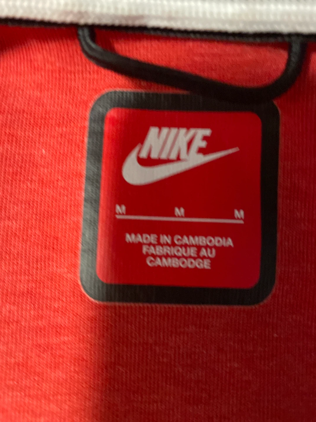 Nike Tech Fleece Hoodie - Red, Size M - photo 3