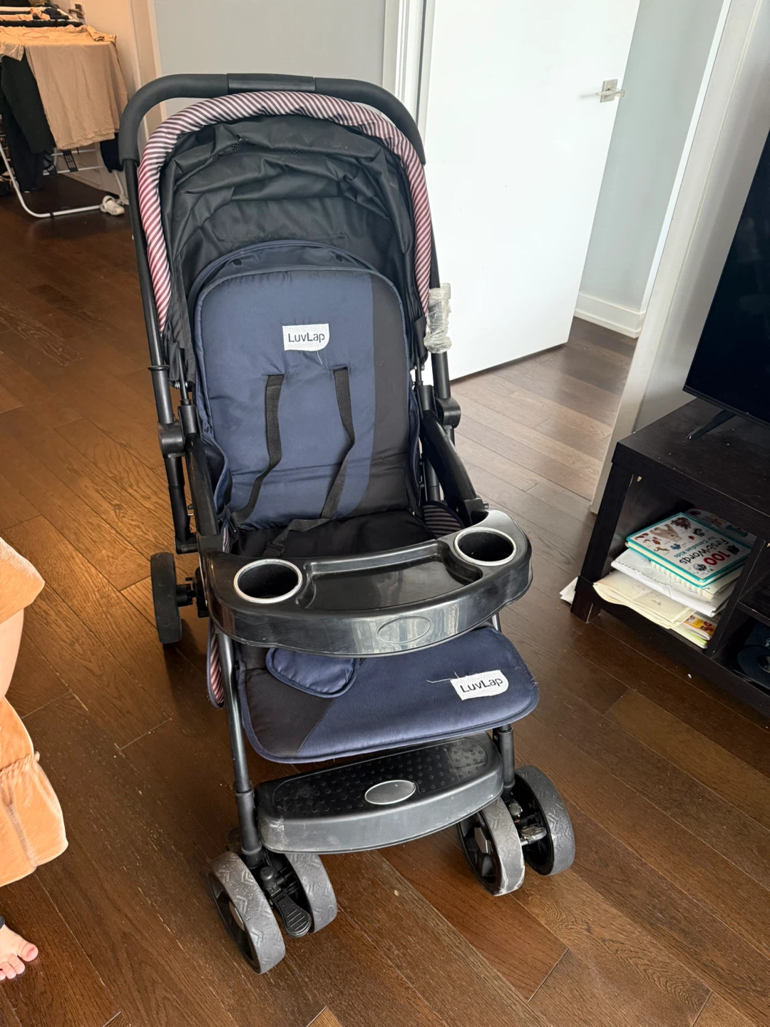 LuvLap Baby Stroller - Navy Blue