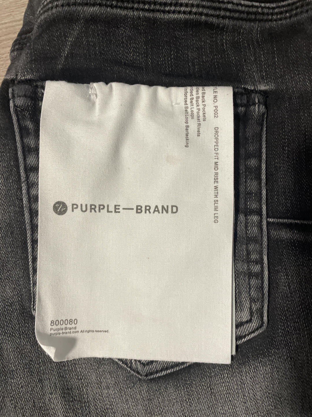 Purple Brand Dropped Fit Mid Rise Jeans - photo 3