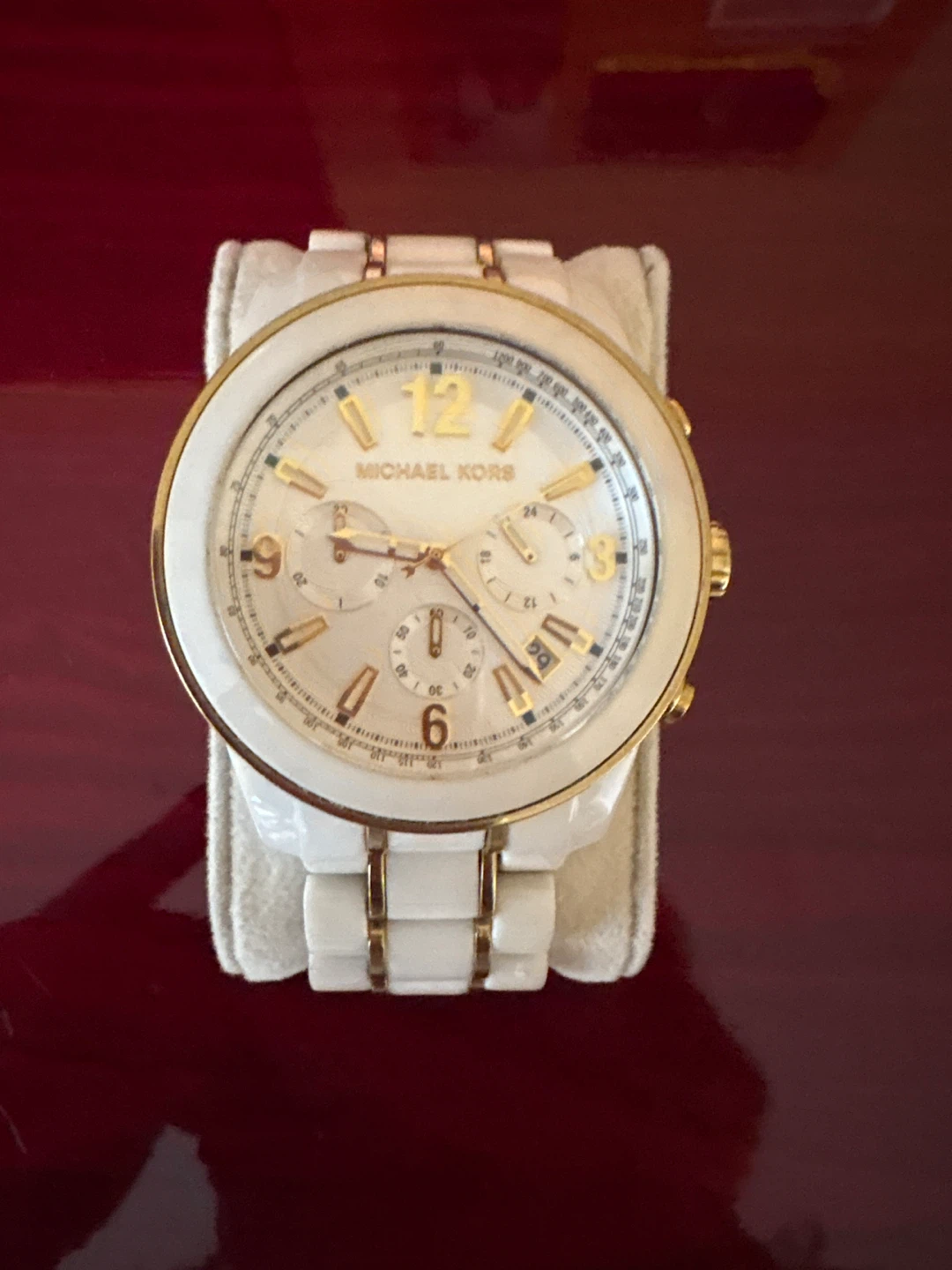Michael Kors White & Gold Watch