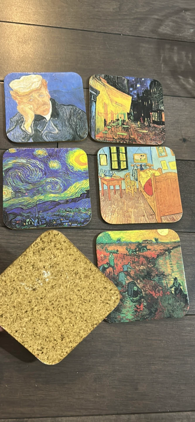 Van Gogh Art Coasters (Set of 6) - photo 2