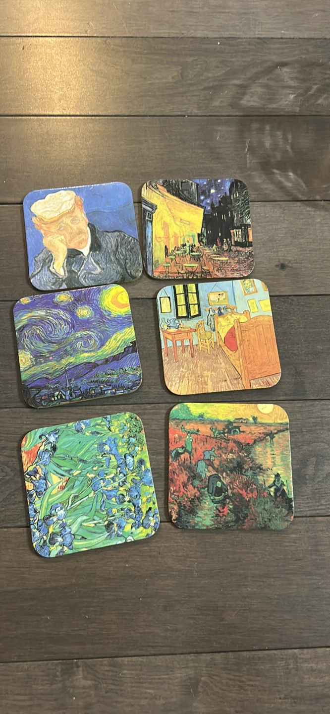 Van Gogh Art Coasters (Set of 6)