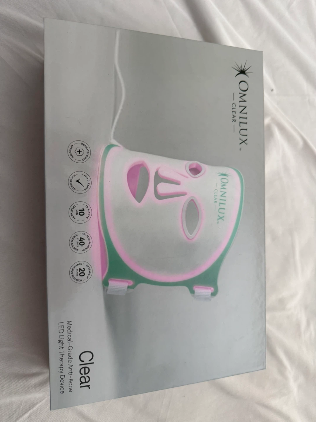 Omnilux Clear LED Light Therapy Face Mask - Acne Treatment