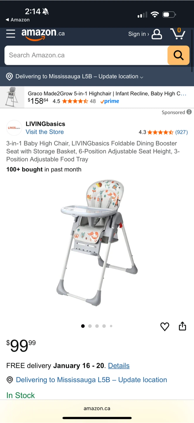Living Basics High Chair - Great Condition! - photo 4