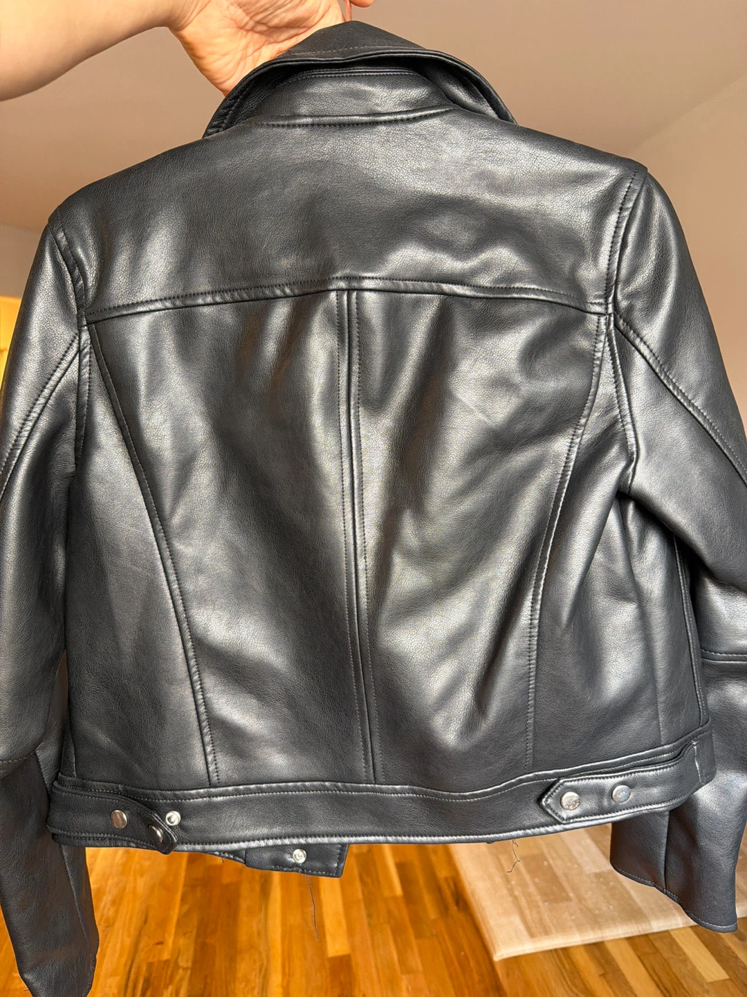 [BLANKNYC] Black Faux Leather Moto Jacket - Size S - photo 3