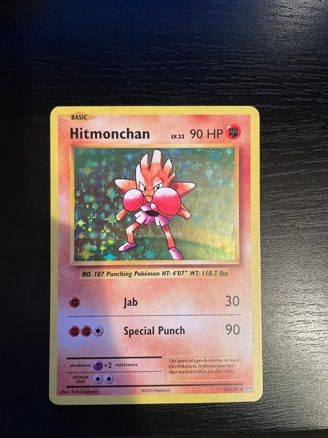 Hitmonchan Pokemon Card