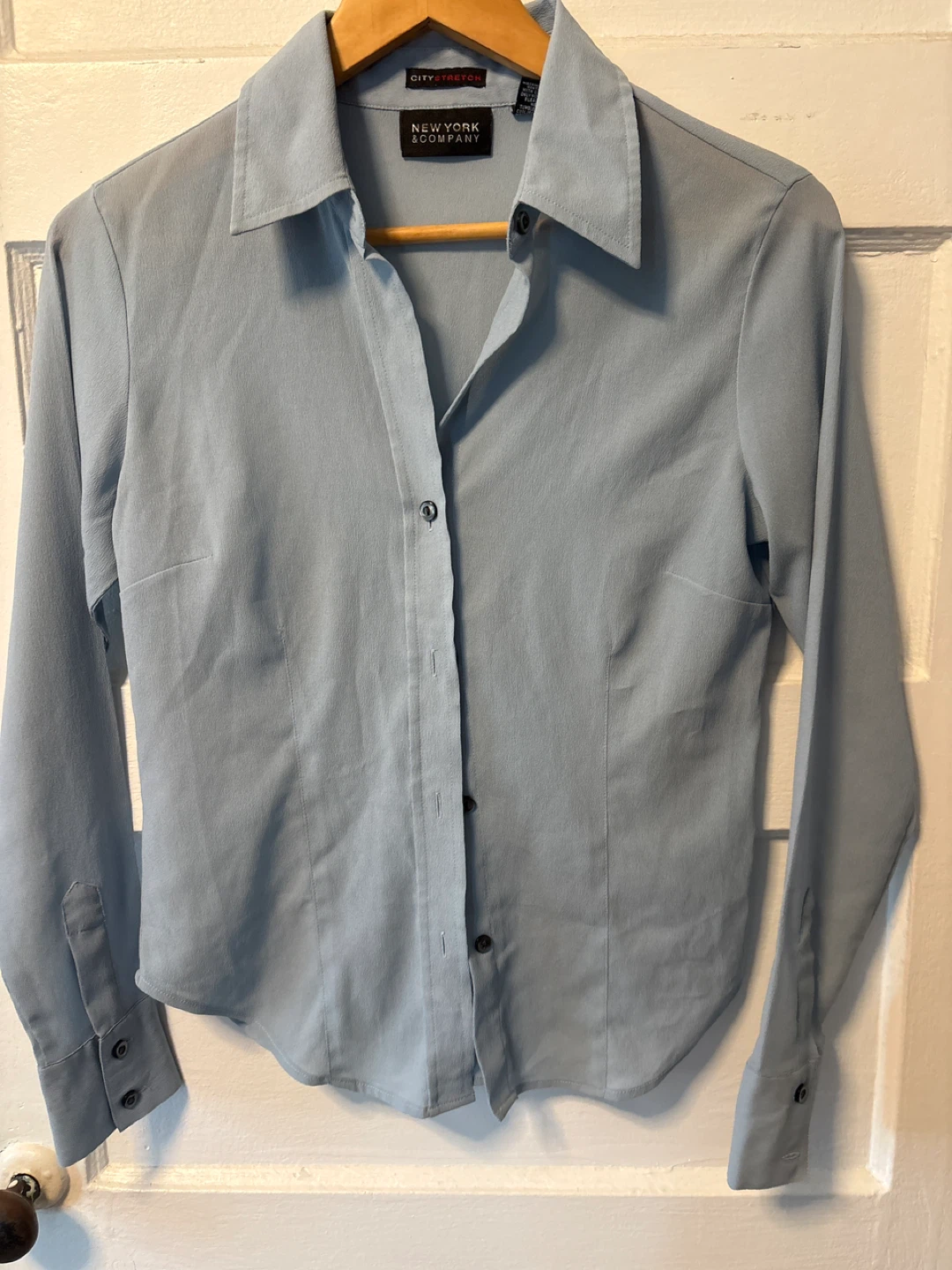 🧡New York & Company City Stretch Blouse - Size S