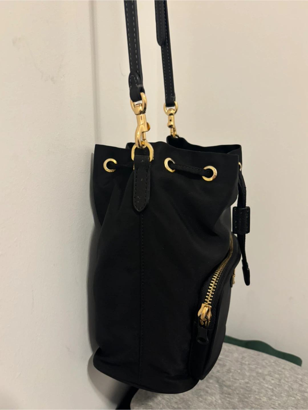Prada Black Nylon Bucket Bag - photo 3