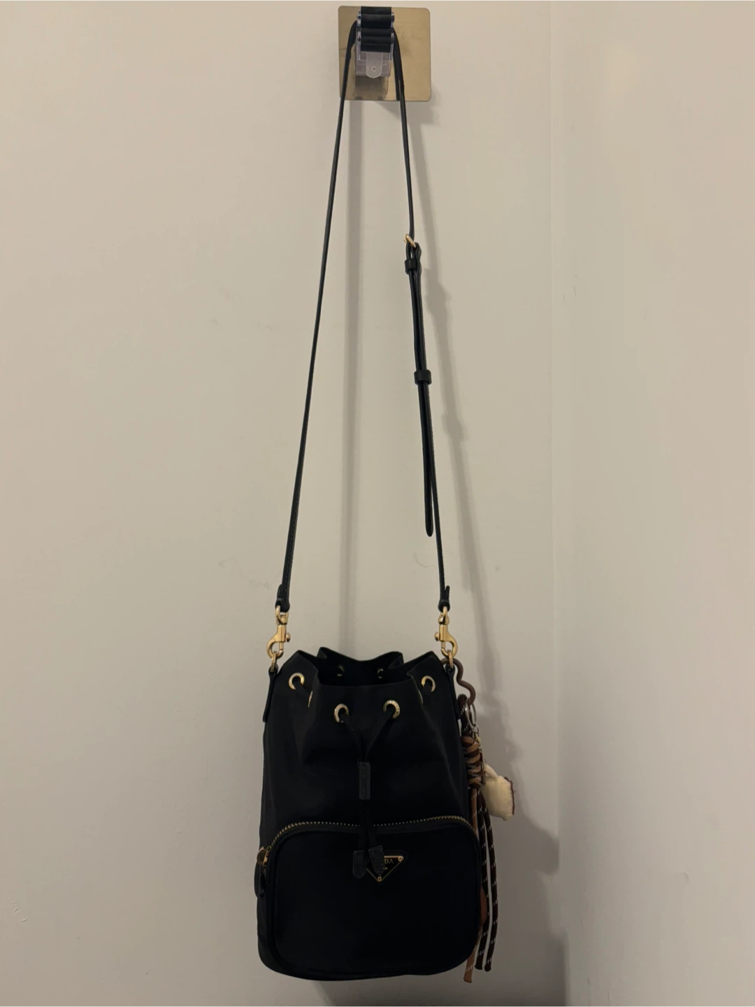 Prada Black Nylon Bucket Bag - photo 2