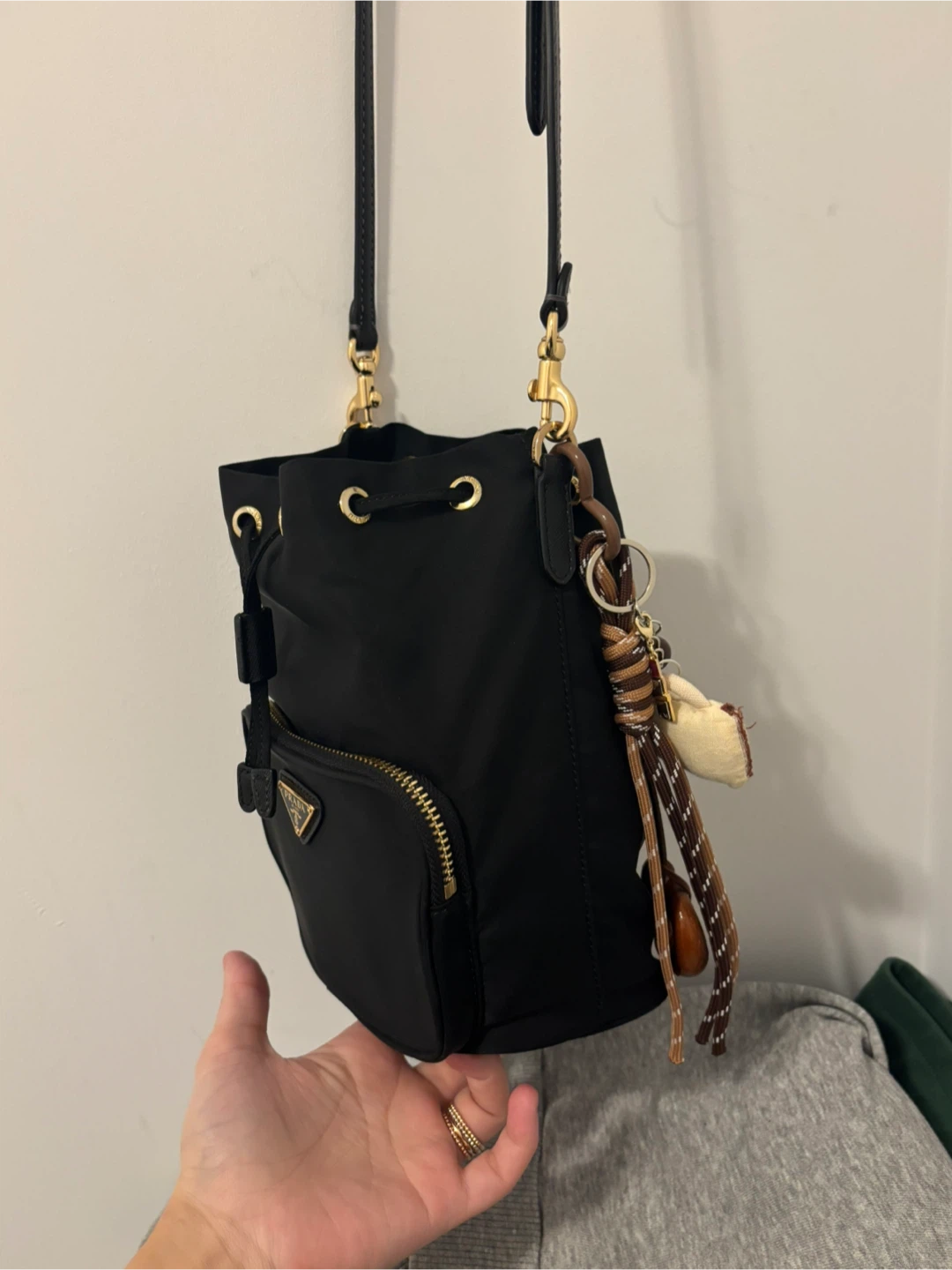 Prada Black Nylon Bucket Bag - photo 4