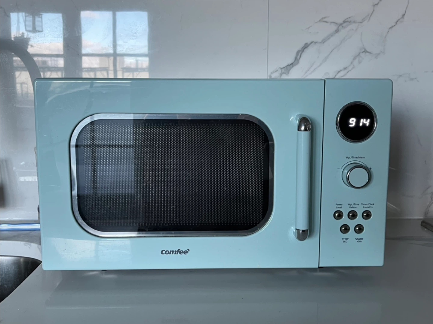 Comfee' Retro Countertop Microwave Oven - Aqua