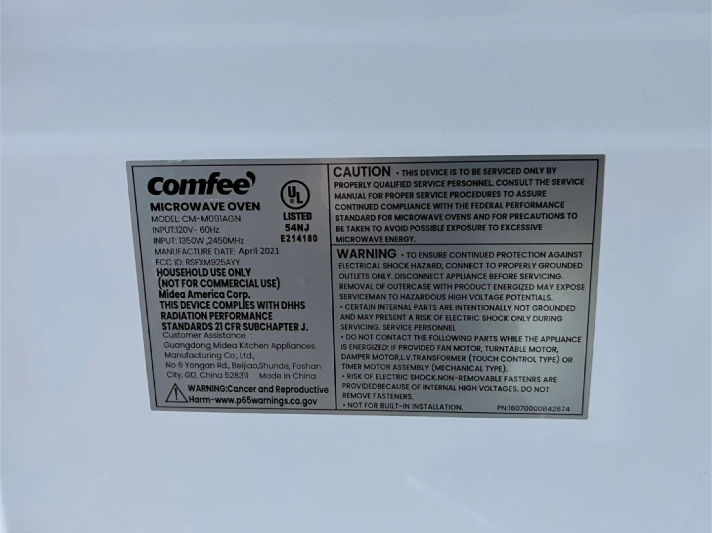 Comfee' Retro Countertop Microwave Oven - Aqua - photo 2