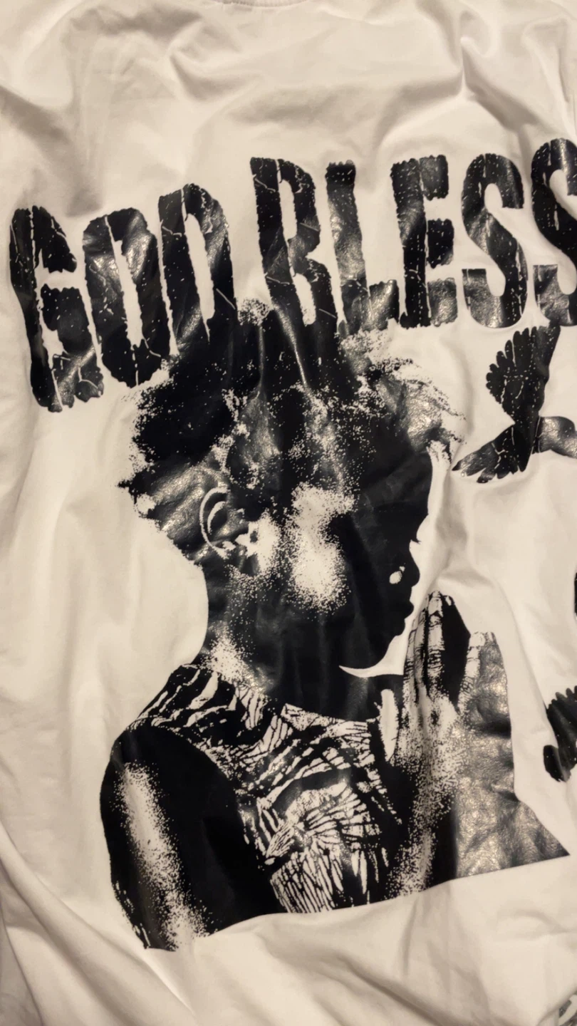 Graphic Print White T-Shirt