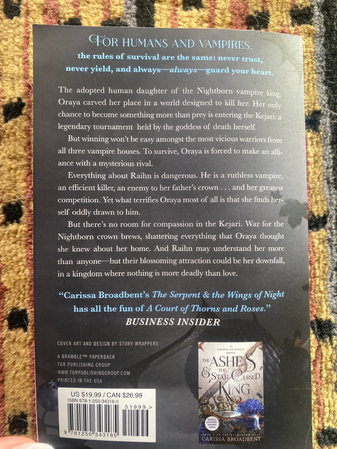 The Serpent & the Wings of Night by Carissa Broadbent - photo 2