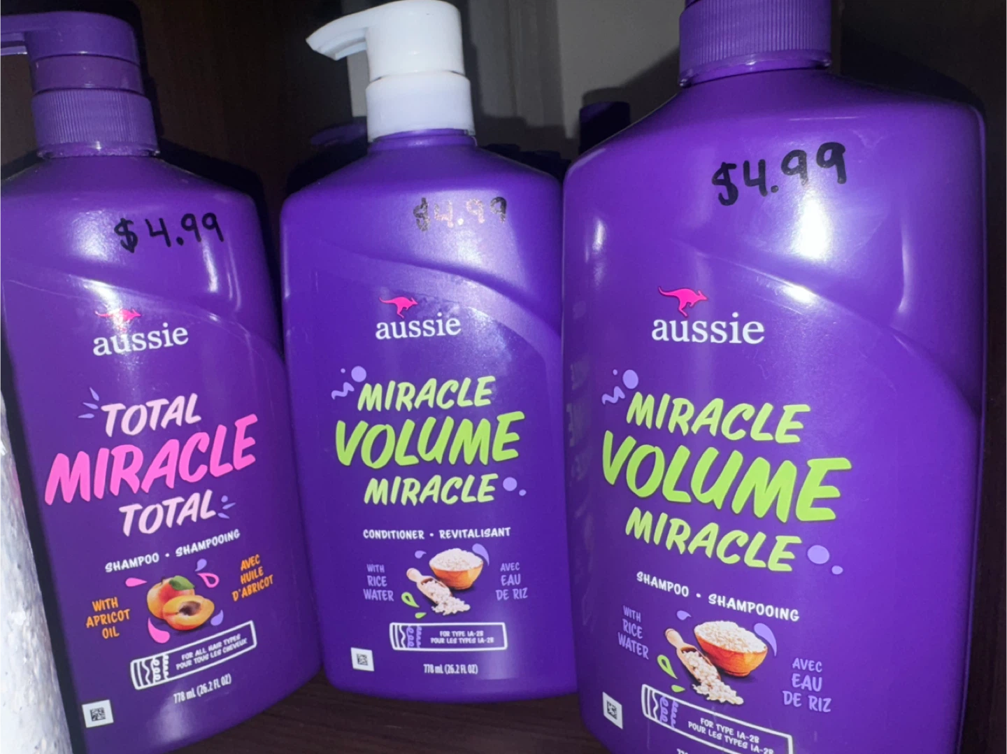 Aussie Miracle Volume Shampoo & Conditioner