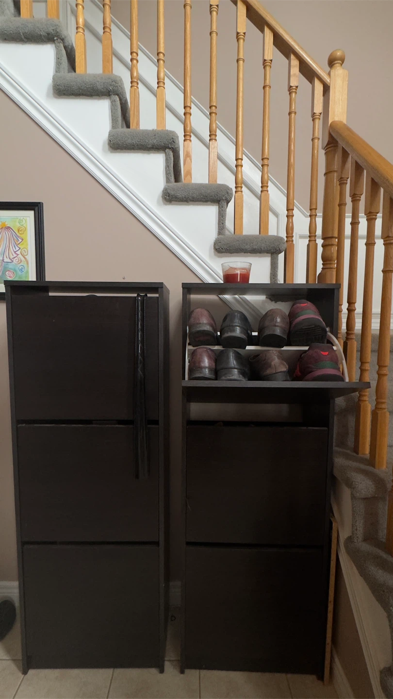 Two Shoe Cabinets for 24 pairs