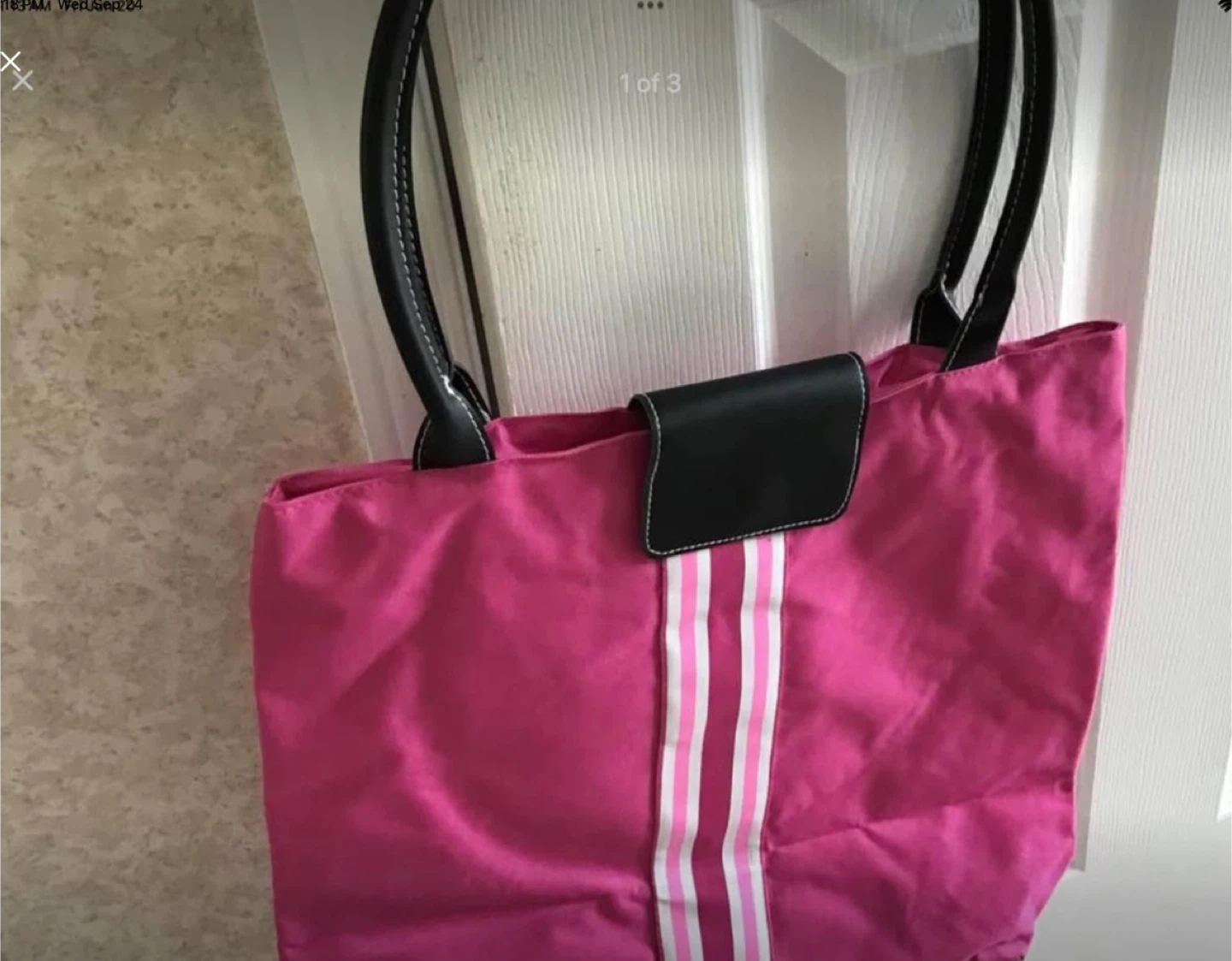 LINED BEACH BAG