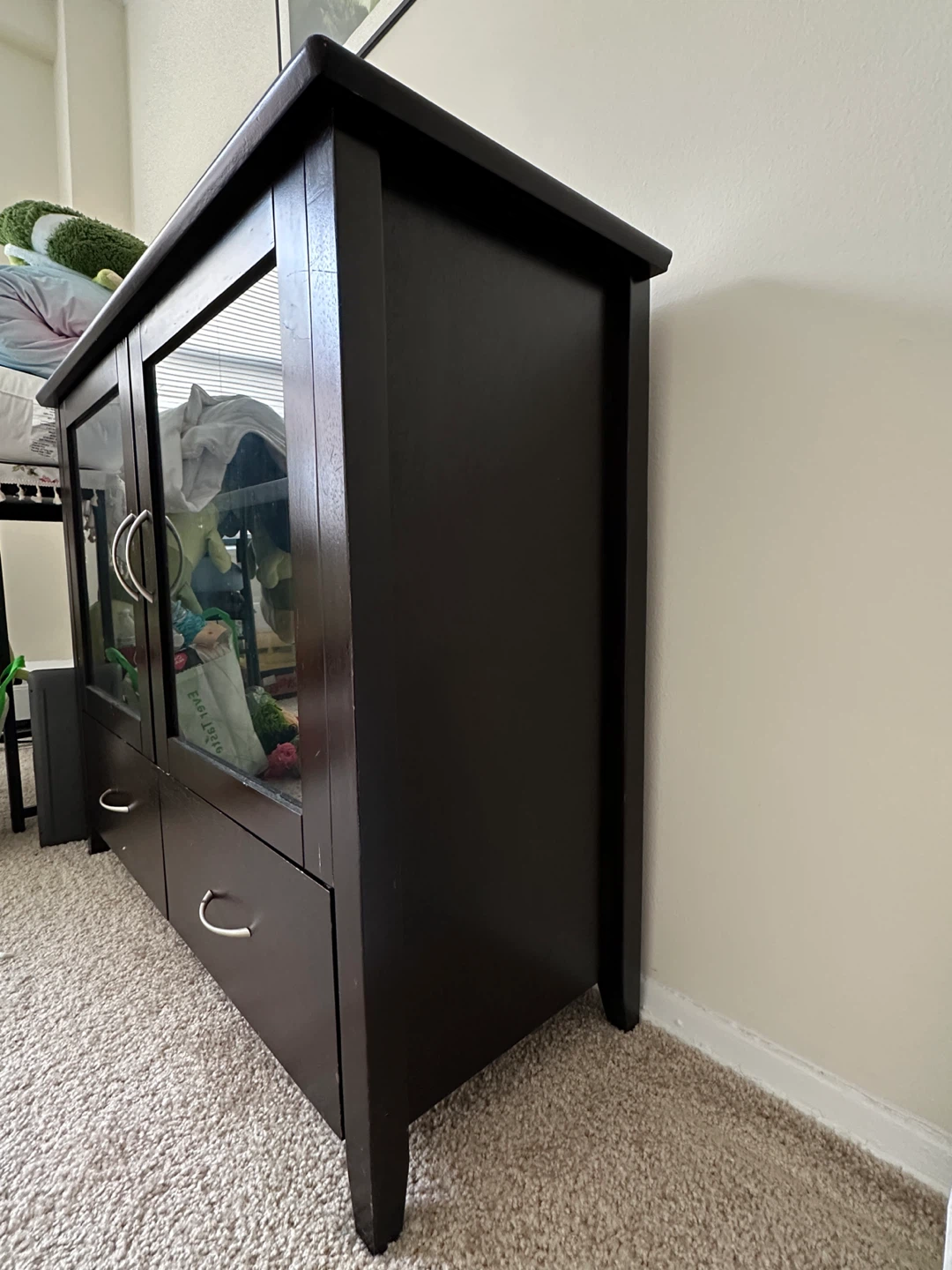 Dark Brown Wood Cabinet - photo 3