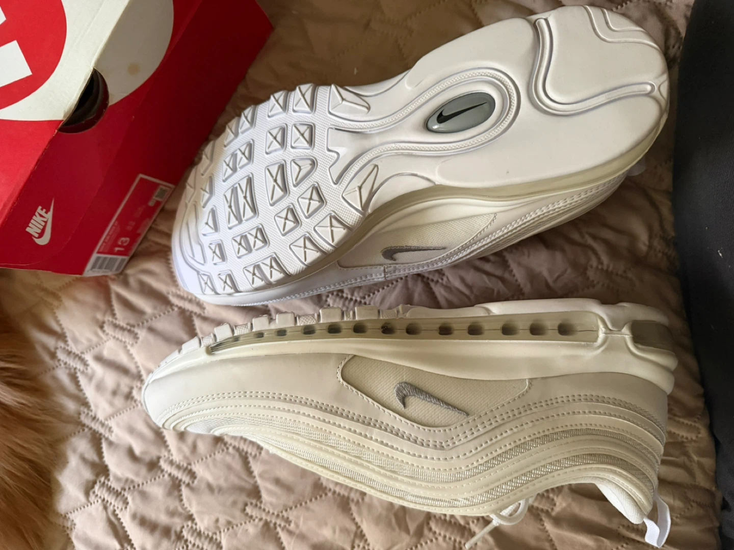 Nike Air Max 97 White/Wolf Grey, Size 13 Men's - photo 4