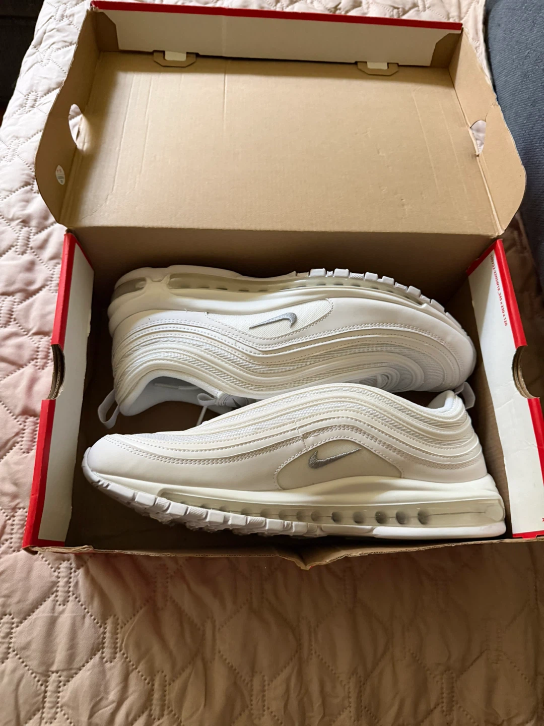 Nike Air Max 97 White/Wolf Grey, Size 13 Men's